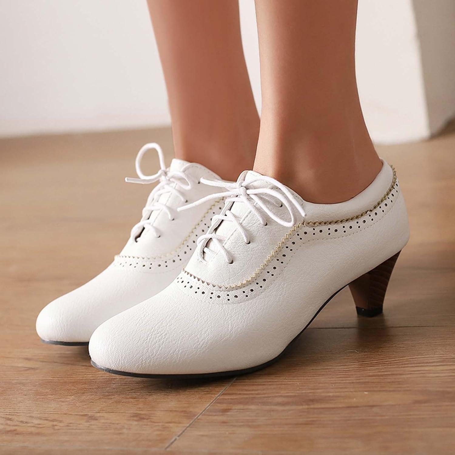 image:imageChaussures Dirndl pour femme Escarpins talons Sandales lanires Escarpins lanires Chaussures de marie Talon bloc Ballerines lgantes pour Dirndl Chaussures de travail blanchesD Blanc