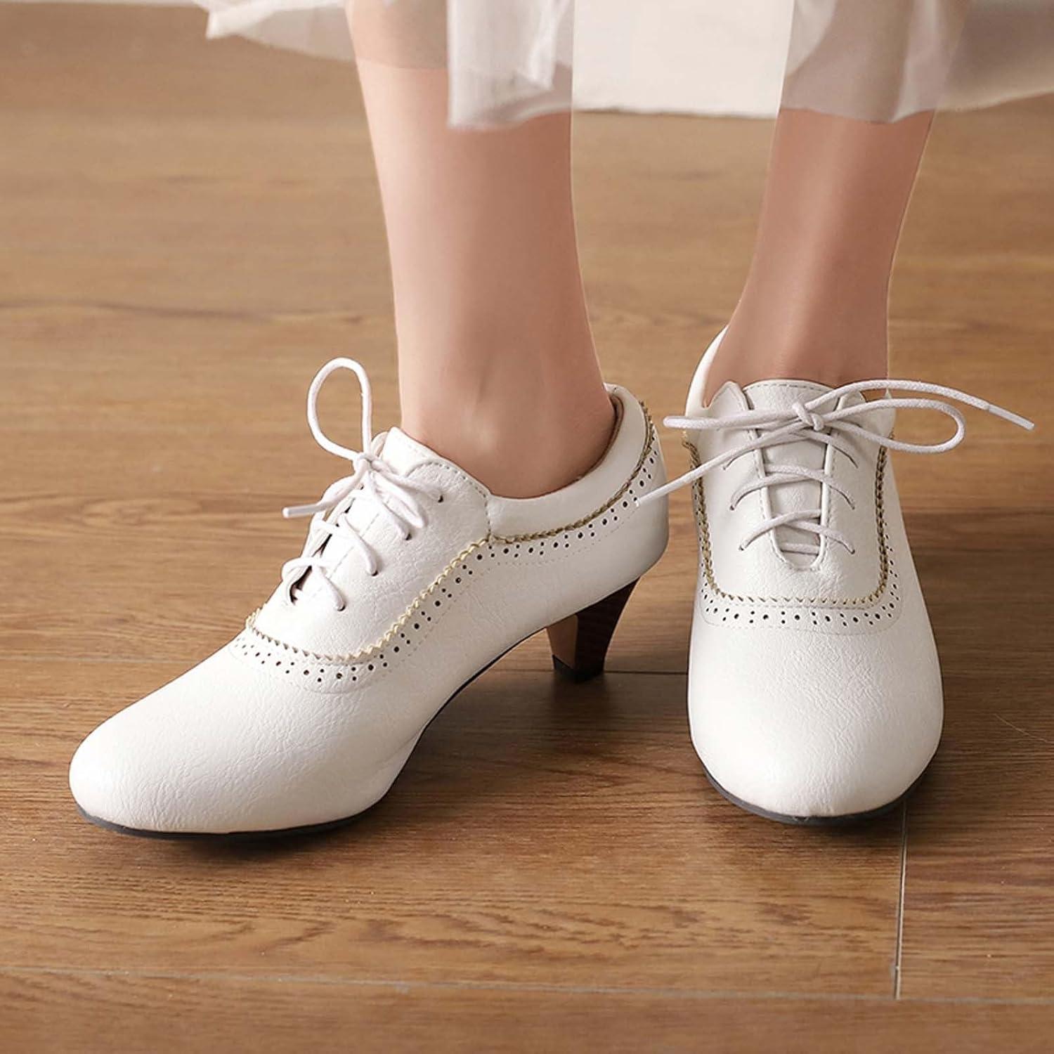 image:imageChaussures Dirndl pour femme Escarpins talons Sandales lanires Escarpins lanires Chaussures de marie Talon bloc Ballerines lgantes pour Dirndl Chaussures de travail blanchesD Blanc