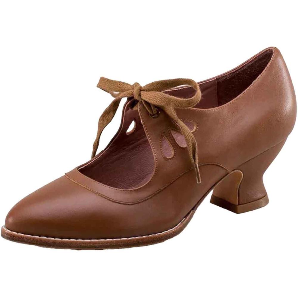 image:imageChaussures Dirndl pour femme Escarpins talons Sandales lanires Escarpins lanires Chaussures de marie Talon bloc Ballerines lgantes pour Dirndl Chaussures de travail blanchesMarron F