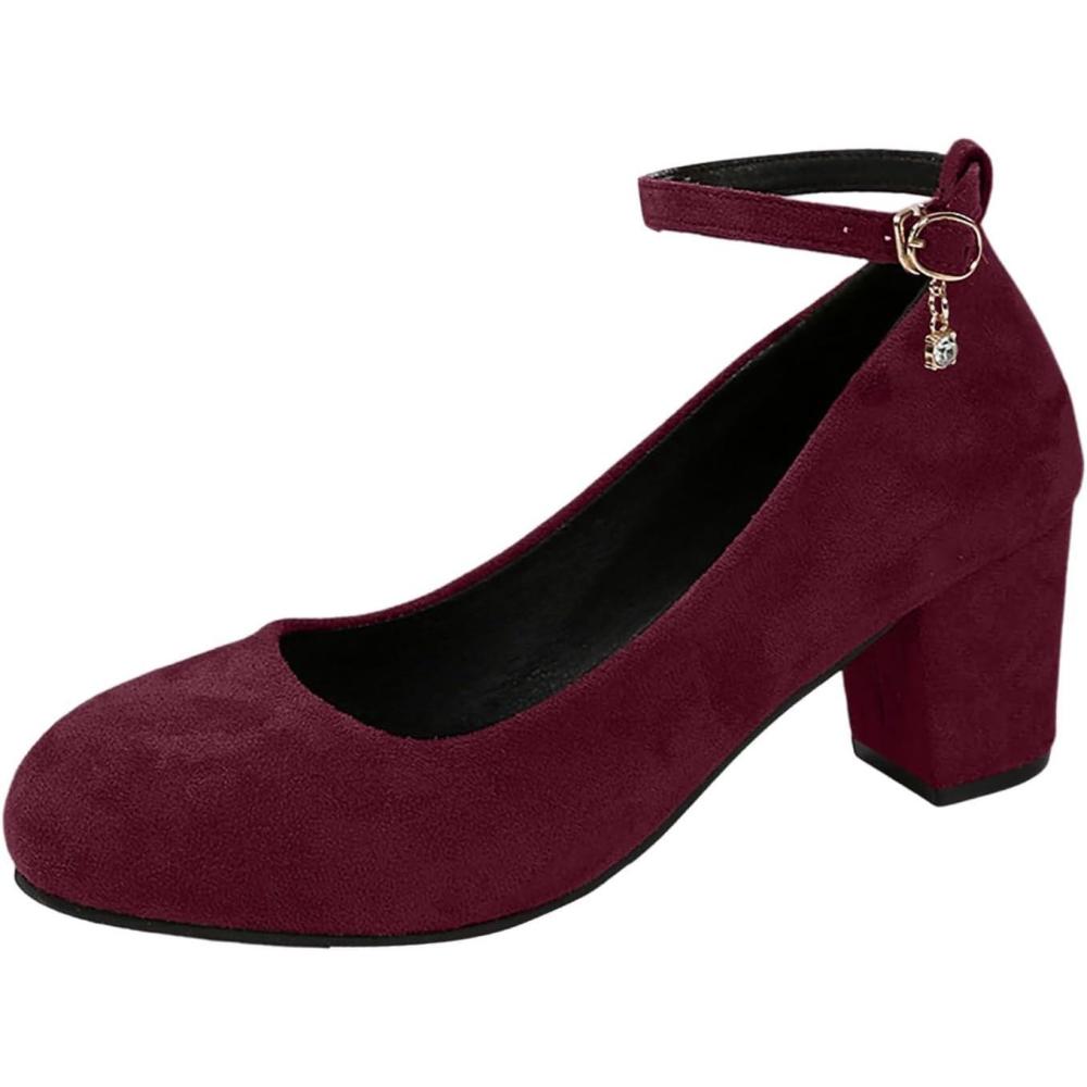image:imageChaussures Dirndl pour femme Escarpins talons Sandales lanires Escarpins lanires Chaussures de marie Talon bloc Ballerines lgantes pour Dirndl Chaussures de travail blanchesVin K