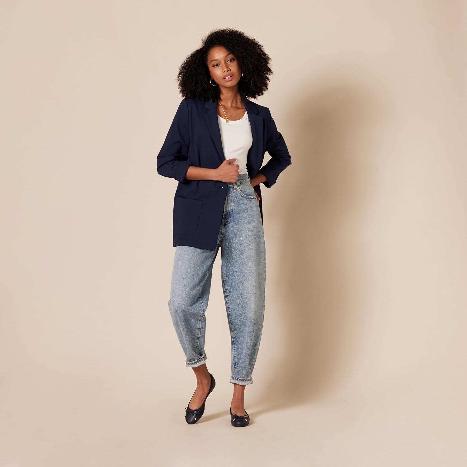 image:imageAmazon Essentials Femme Ballerines BillieBleu Marine