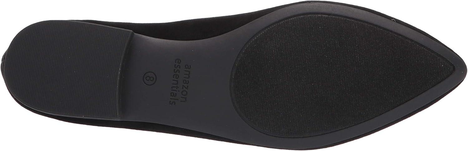 image:imageAmazon Essentials Femme Ballerines Bout PointuNoir Micro Sude