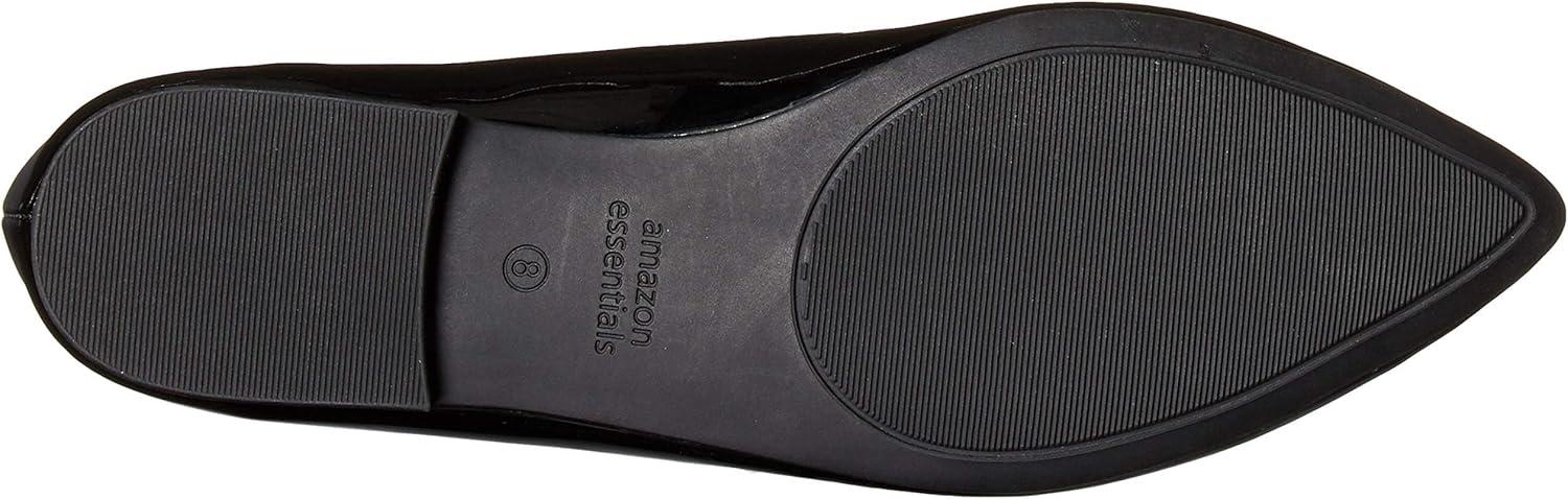 image:imageAmazon Essentials Femme Ballerines Bout PointuNoir Vernis