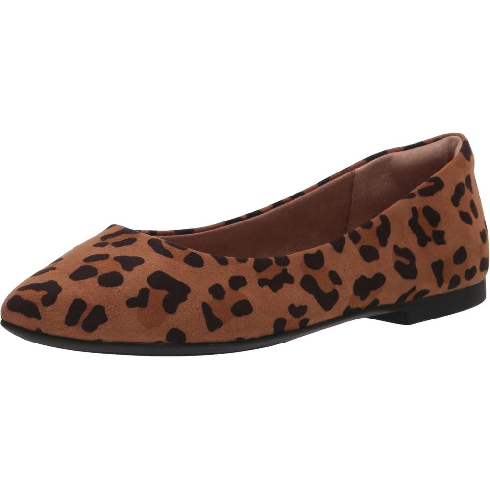 image:imageAmazon Essentials Femme Ballerines Bout PointuBrun Lopard