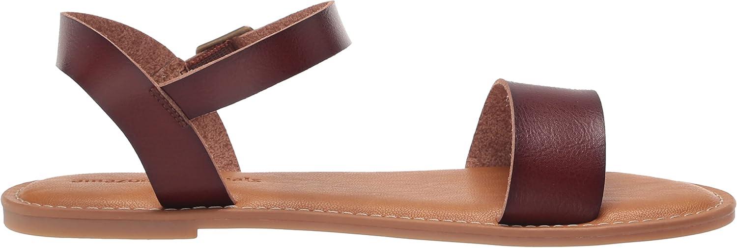 image:imageAmazon Essentials Femme Sandales Double Bride avec BouclesBrun
