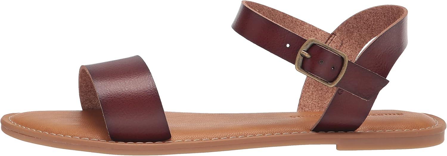 image:imageAmazon Essentials Femme Sandales Double Bride avec BouclesBrun