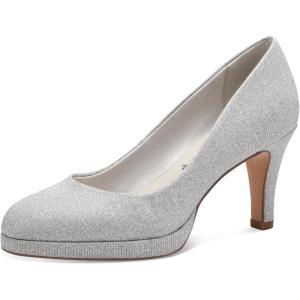 Tamaris Femme Escarpins, Dame Escarpins Classiques,TOUCHit(Silver Glam)