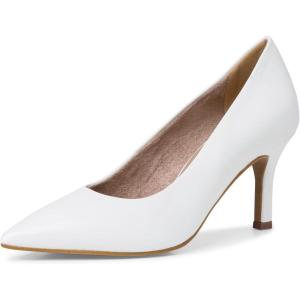 Tamaris Femme Escarpins, Dame Escarpins Classiques,TOUCHit(White Leather)