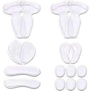 URAQT Demi Semelles Coussinet, Semelles Coussinet Plantaires, demi semelle silicone avant pied pour Les Femmes Porter Les Chaussures à Talons Hauts(8pairs)