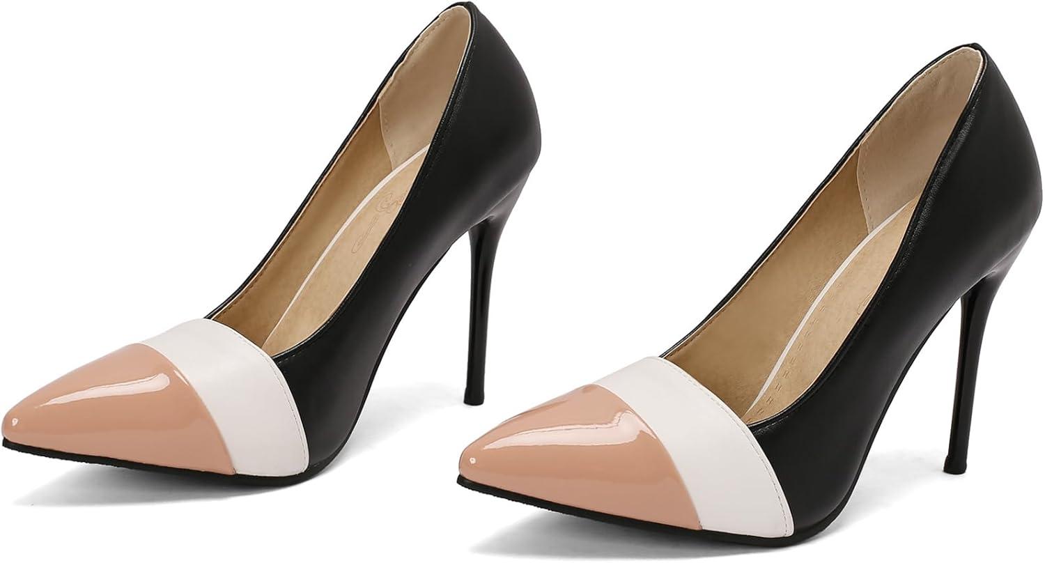 image:imageEscarpins enfiler pour femme avec bout pointu et talons aiguillesRose