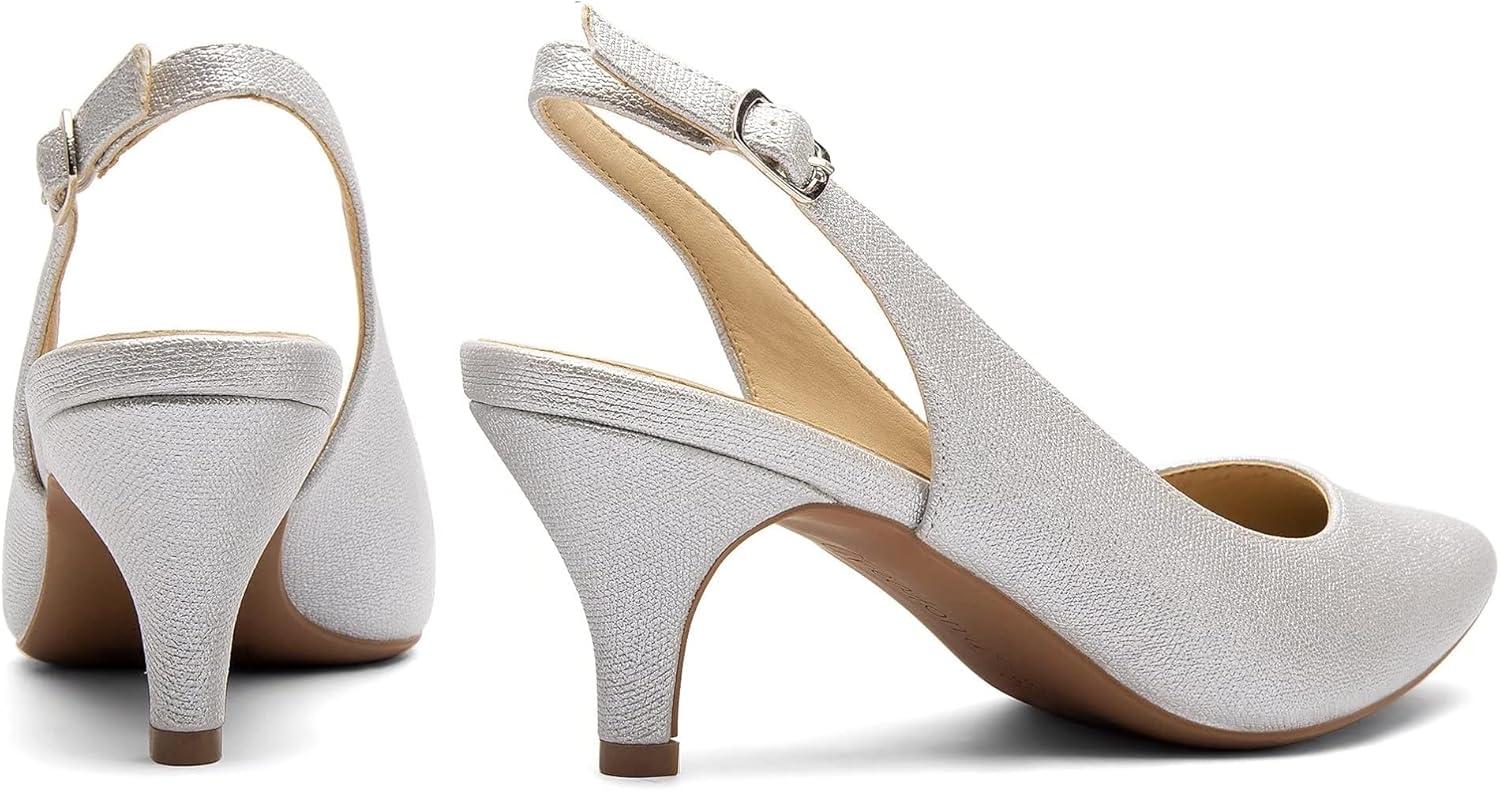 image:imageGreatonu Chaussures Talons Noir Mode Casual BriseLames FemmesArgent