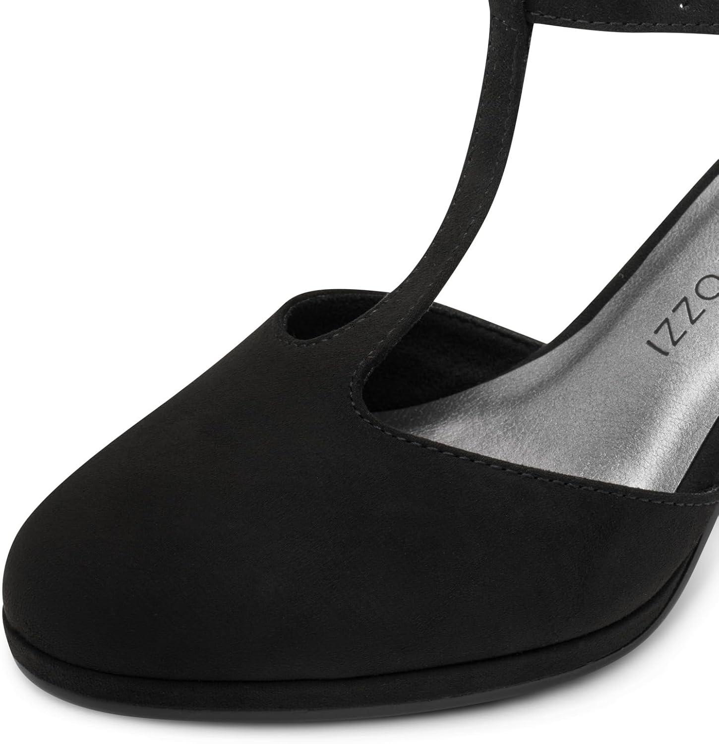 image:imageMARCO TOZZI Escarpins Brides Femme Vgans Talon ConiqueNoir