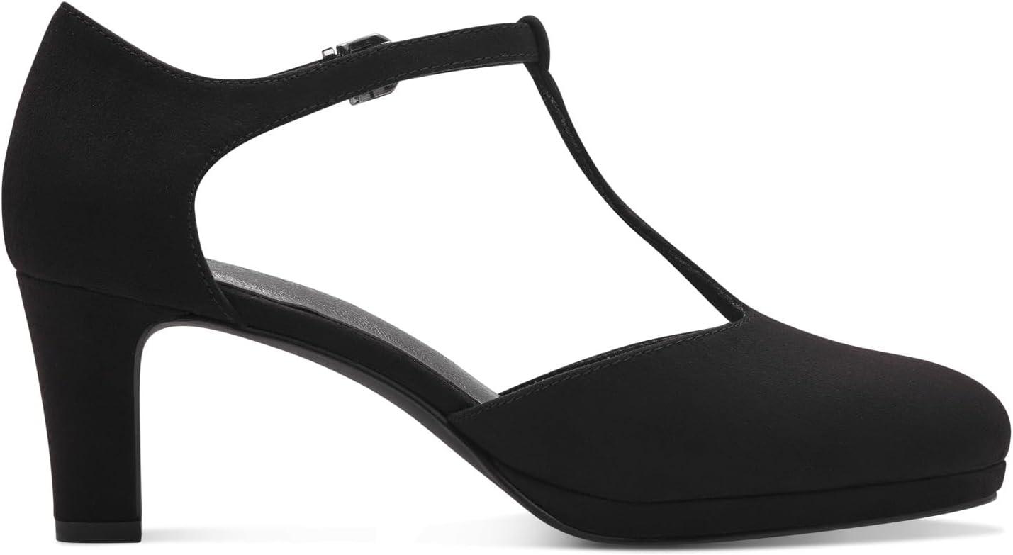 image:imageMARCO TOZZI Escarpins Brides Femme Vgans Talon ConiqueNoir