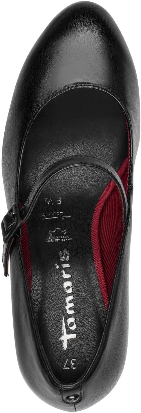 image:imageTamaris Femme Damen Pump with Strap 12246045 EscarpinsCuir Noir