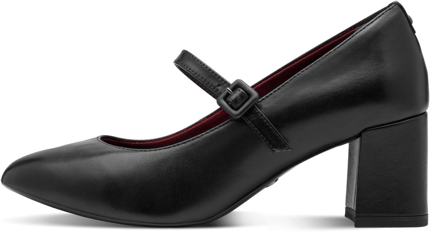 image:imageTamaris Femme Damen Pump with Strap 12246045 EscarpinsCuir Noir