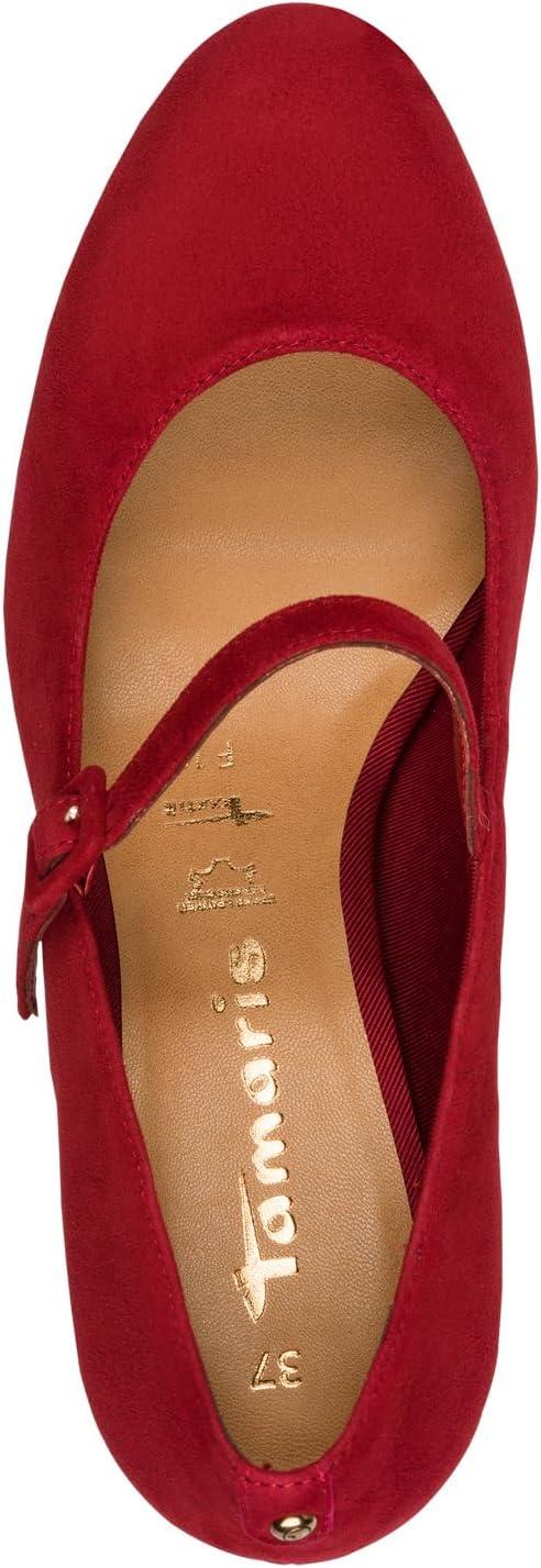 image:imageTamaris Femme Damen Pump with Strap 12246045 EscarpinsMerlot