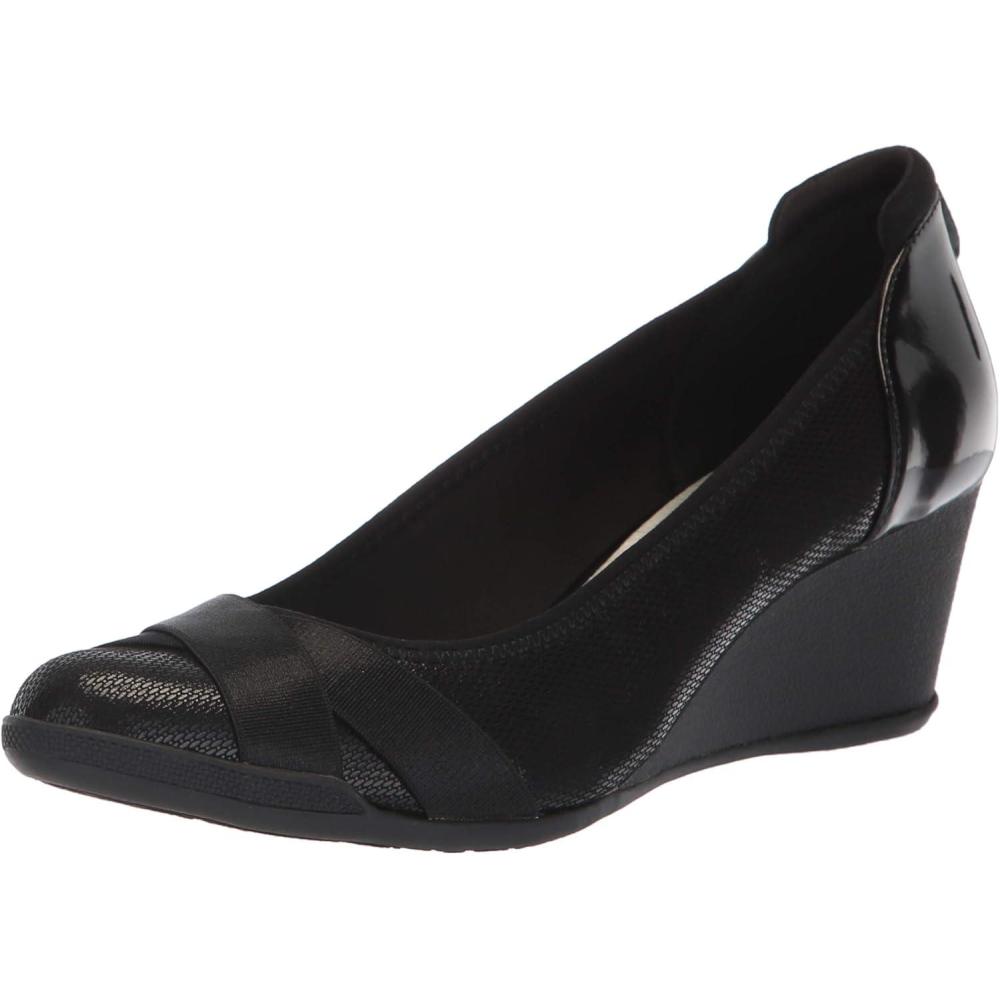 image:imageAnne Klein Timeout Wedge EscarpinsFemmeNoir
