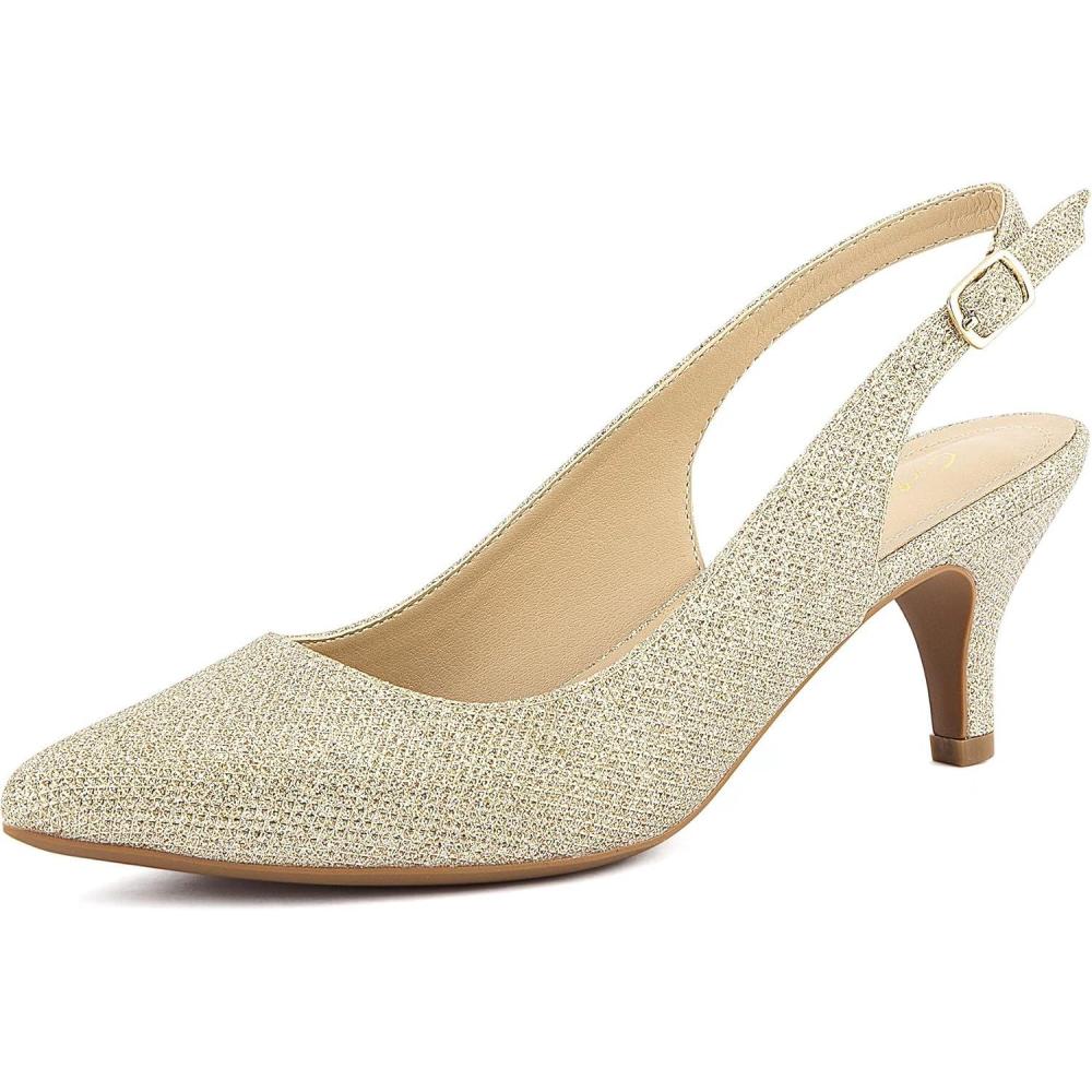 image:imageGreatonu Chaussures Talons Noir Mode Casual BriseLames FemmesPaillettes D Or