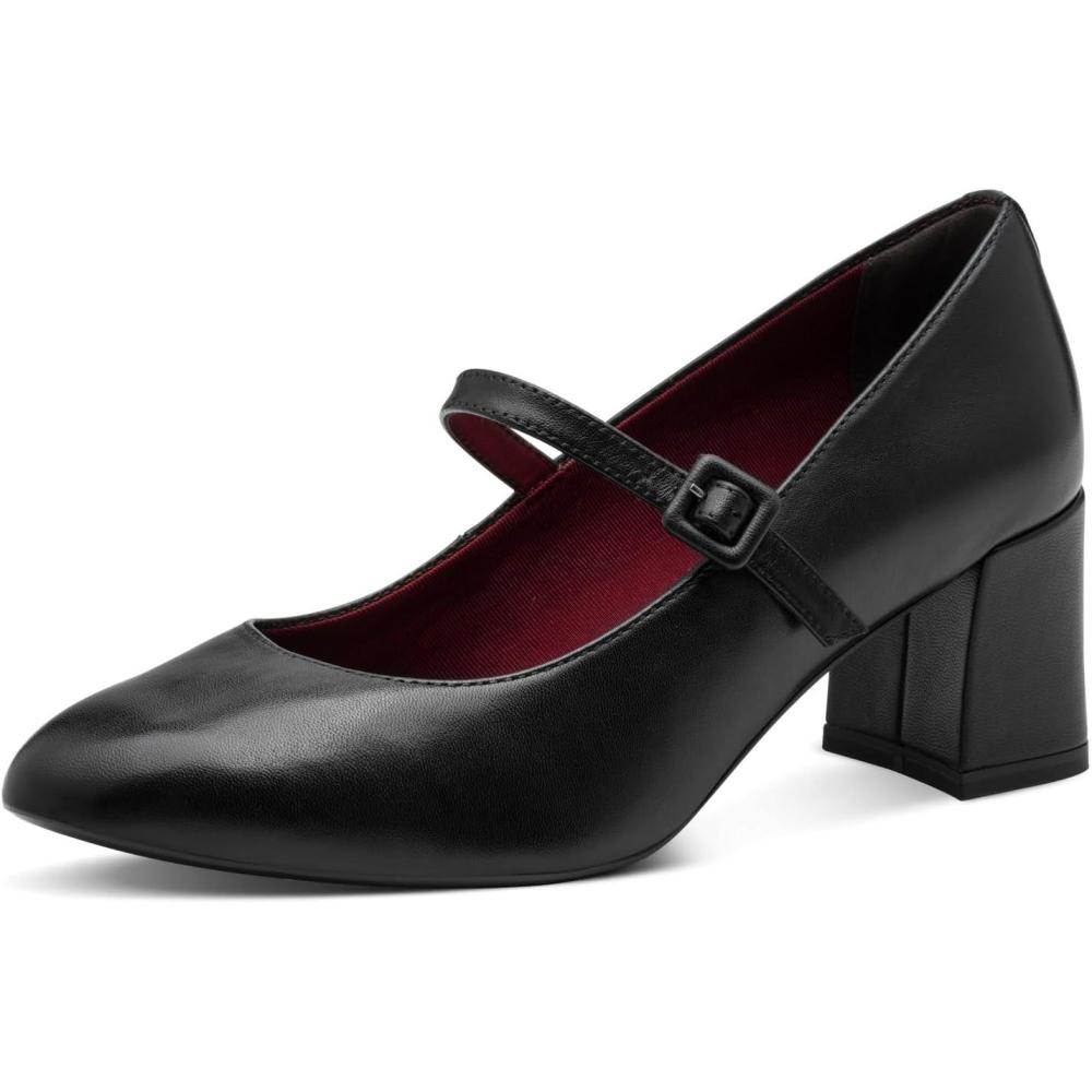 image:imageTamaris Femme Damen Pump with Strap 12246045 EscarpinsCuir Noir