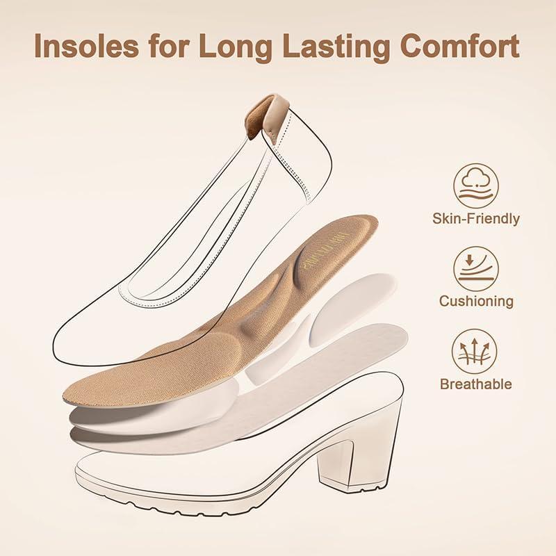 image:imageDREAM PAIRS Femmes Escarpins Chaussures Talon Haut Chaussures Classiques pour Dame Mariage BureauNude E