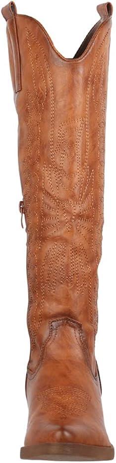 image:imageElara Bottes de Cowboy Femme ChunkyrayanCamel Nantes