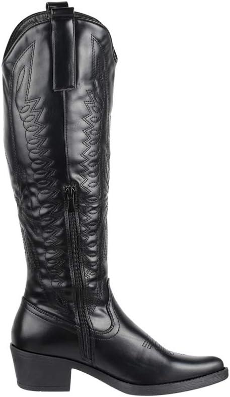 image:imageElara Bottes de Cowboy Femme ChunkyrayanNoir Paris