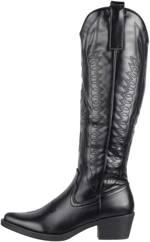 image:imageElara Bottes de Cowboy Femme ChunkyrayanNoir Paris