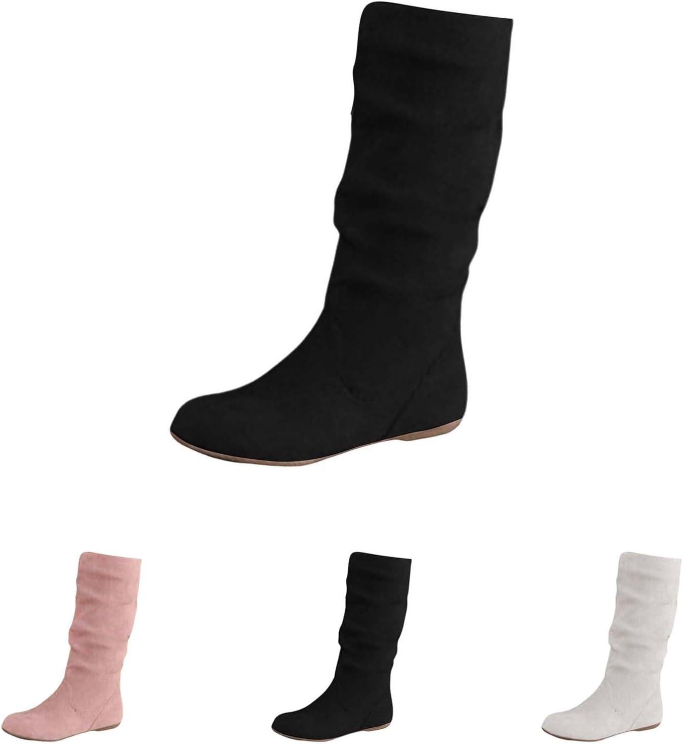 image:imageGenerisch Bottines pour femme lgantes En daim Pointues Style mdival Bottes mihautes Bottes western Bottes de transitionNoir