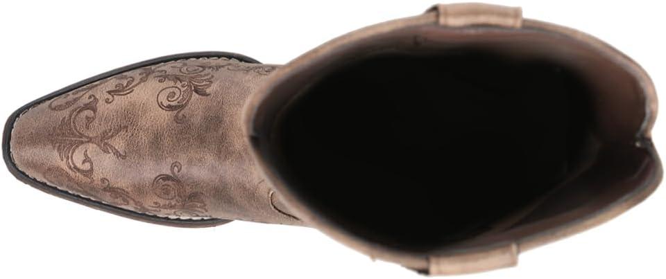 image:imageROPER Bottes brodes bout pointu dcontractes pour femmes talon bas mimollet 2551 cm MarronMarron