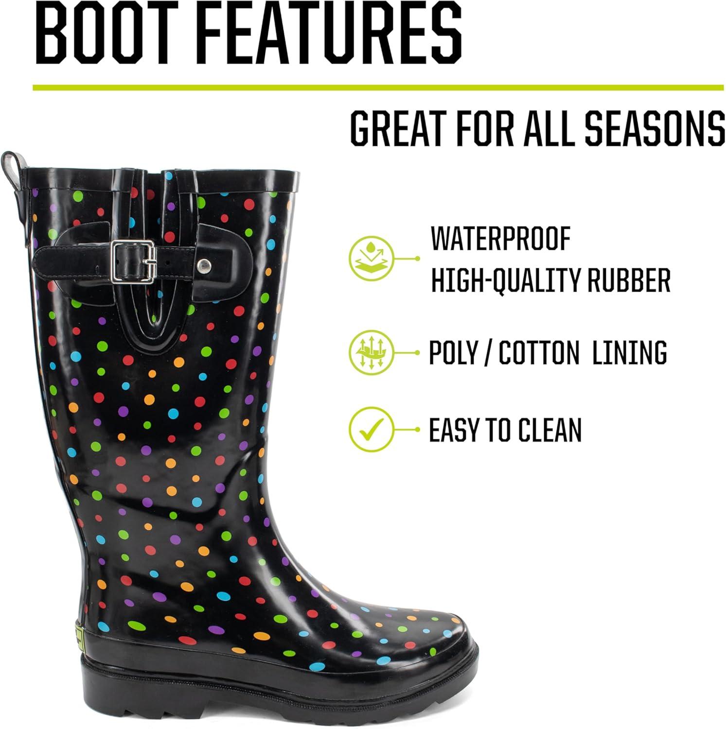 image:imageWestern Chief Bottes de pluie hautes impermables pour femme Ditsy Dots 38 EU