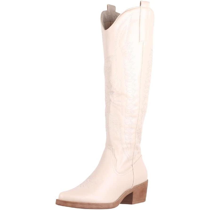 image:imageElara Bottes de Cowboy Femme ChunkyrayanBeige Texas