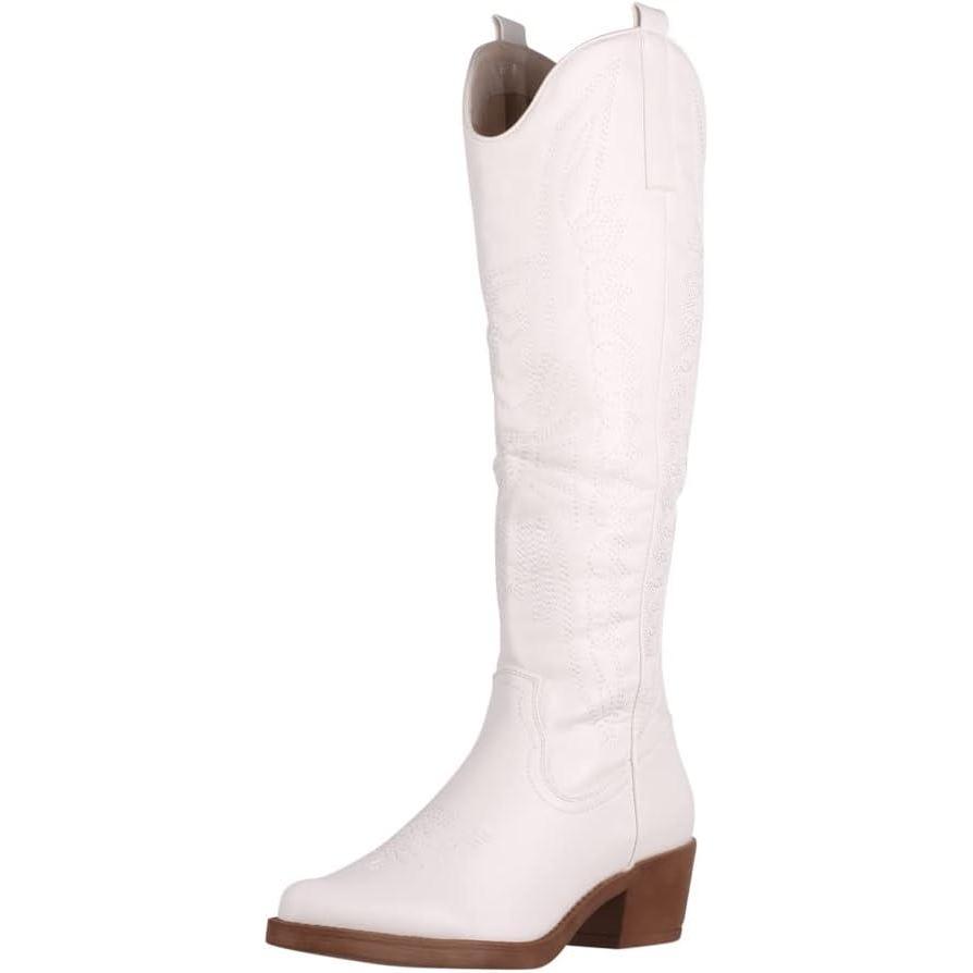 image:imageElara Bottes de Cowboy Femme ChunkyrayanBlanc Texas
