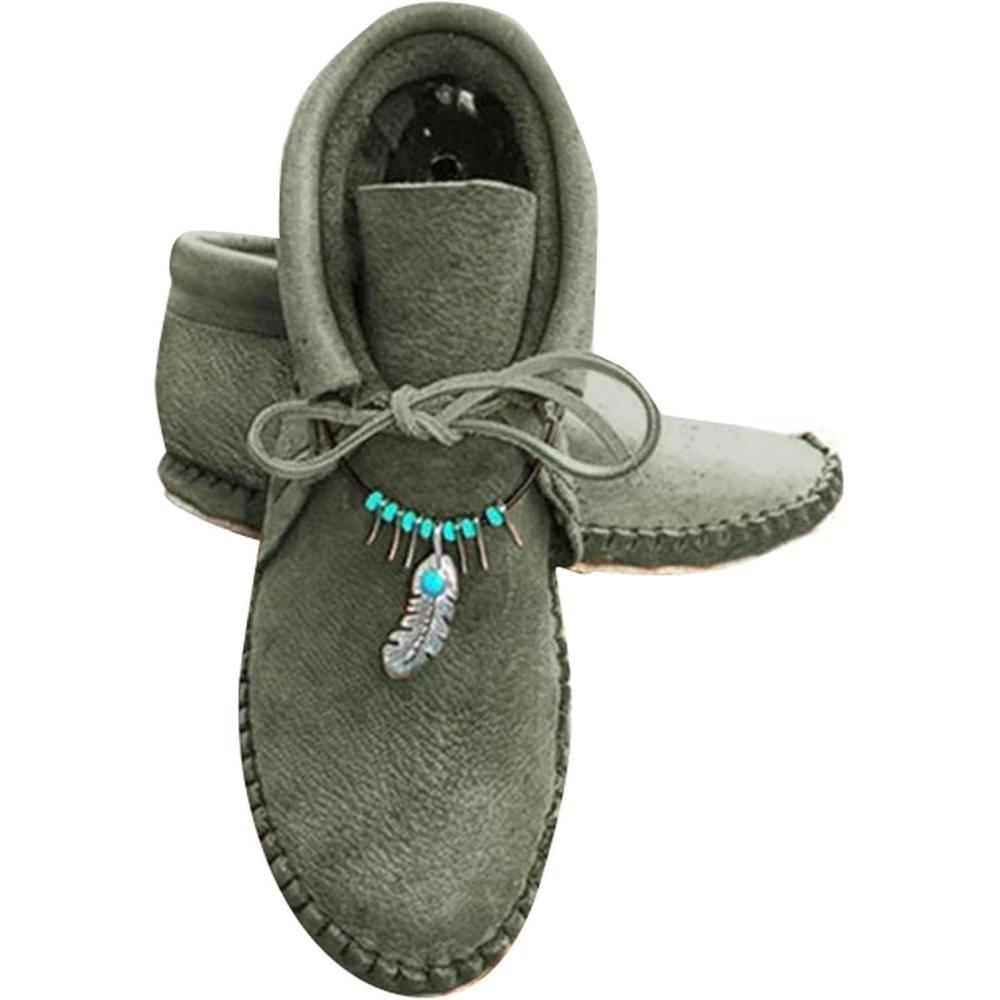 image:imageGenerisch Bottines pour femme avec talon pour pieds larges Bottes lgantes en cuir ethnique Bottes western lgantes pour femme Bottes de cowboy modernes et confortables Bottes dhiverVert