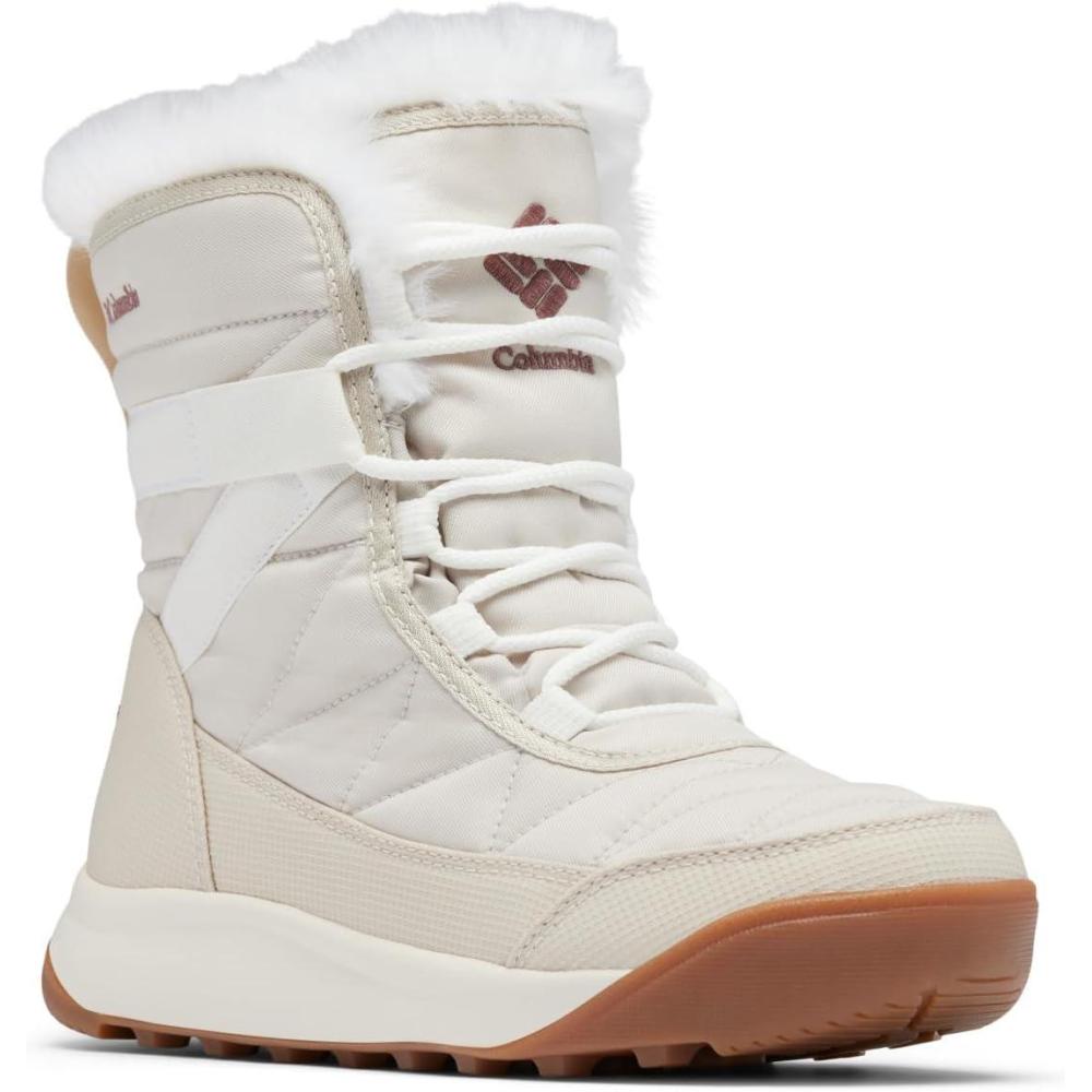 image:imageColumbia Minx Mid II OmniHeat Chaussures Multisport Outdoor Femme Noir 010 41 EU 8 UKMarron Fonc Vert Olive et Blanc Cass