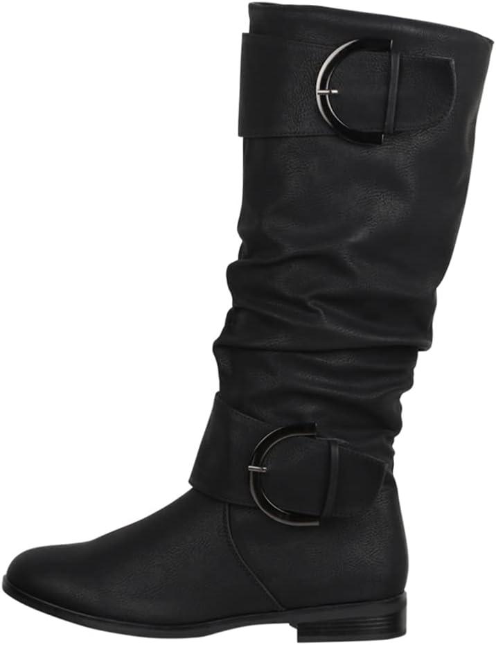 image:imageElara Bottines Femme Bottes Glissire ChunkyrayanNoir London