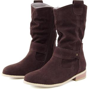 2025 Bottines d&rsquo;hiver à talons hauts pour femme Fermeture éclair Vêtements d&rsquo;extérieur Bottines classiques noires Nouveau talon épais Bottes en maille respirante(Café)