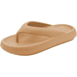 Tongs pour femme, homme, piscine, maison, plateforme d&rsquo;été, chaussons de douche, bain souples, sandales unisexes, plage antidérapantes, tongs confortables chaussons décontractés Slippers Slide Foam(Kaki)