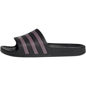 adidas Femme Adilette Aqua Slides(Core Black Matt Purple Core Black)