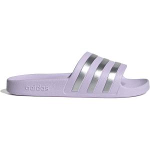 adidas Femme Adilette Aqua Slides(Ice Lavender Matte Silver Matte Silver)