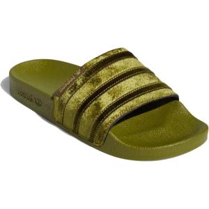 adidas Femme Adilette Aqua Slides(Orbit Green Orbit Green Gold Metallic)