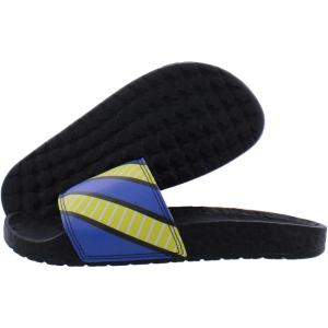 Adidas Mixte enfant Adilette, Sandales de Plage et Piscine,(Bleu Nvy Jaune Noir Bleu)