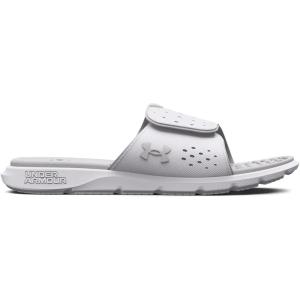 Under Armour Femme UA W Ignite 7 SL Slides(100 Blanc Blanc Gris Halo)