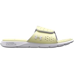 Under Armour Femme UA W Ignite 7 SL Slides(302 Citron Glace Blanc Blanc)