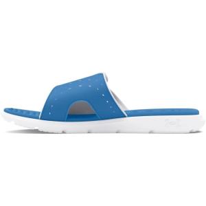 Under Armour Femme UA W Ignite 7 SL Slides(401 Bleu Viral Blanc Blanc)