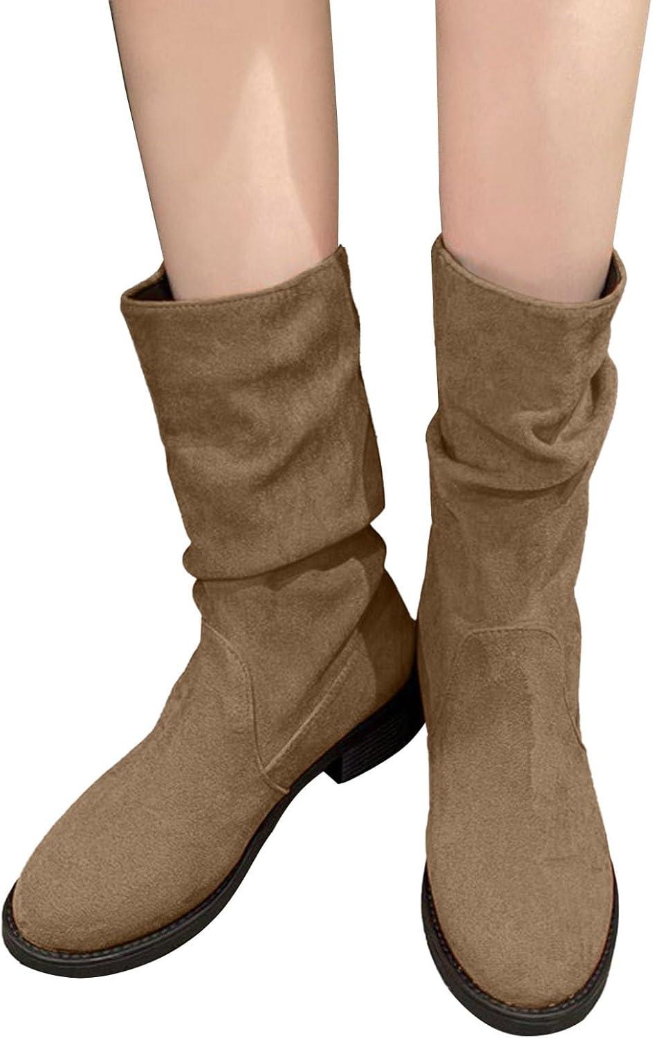 image:imageGenerisch Bottes western pour femme lgantes Avec talon Bottes de cowboy mihautes confortables Bottes dhiver pour femmeKaki