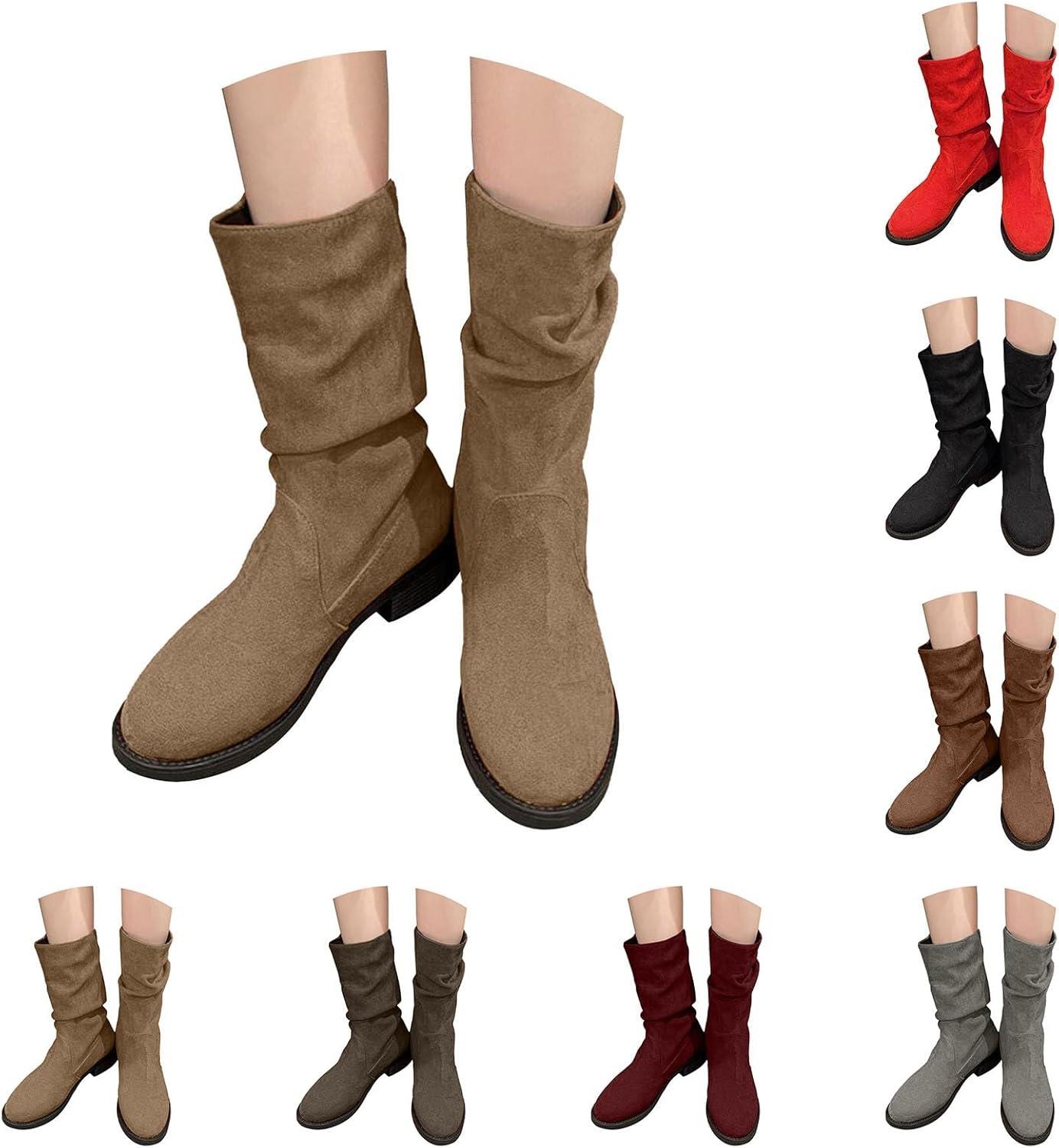 image:imageGenerisch Bottes western pour femme lgantes Avec talon Bottes de cowboy mihautes confortables Bottes dhiver pour femmeKaki