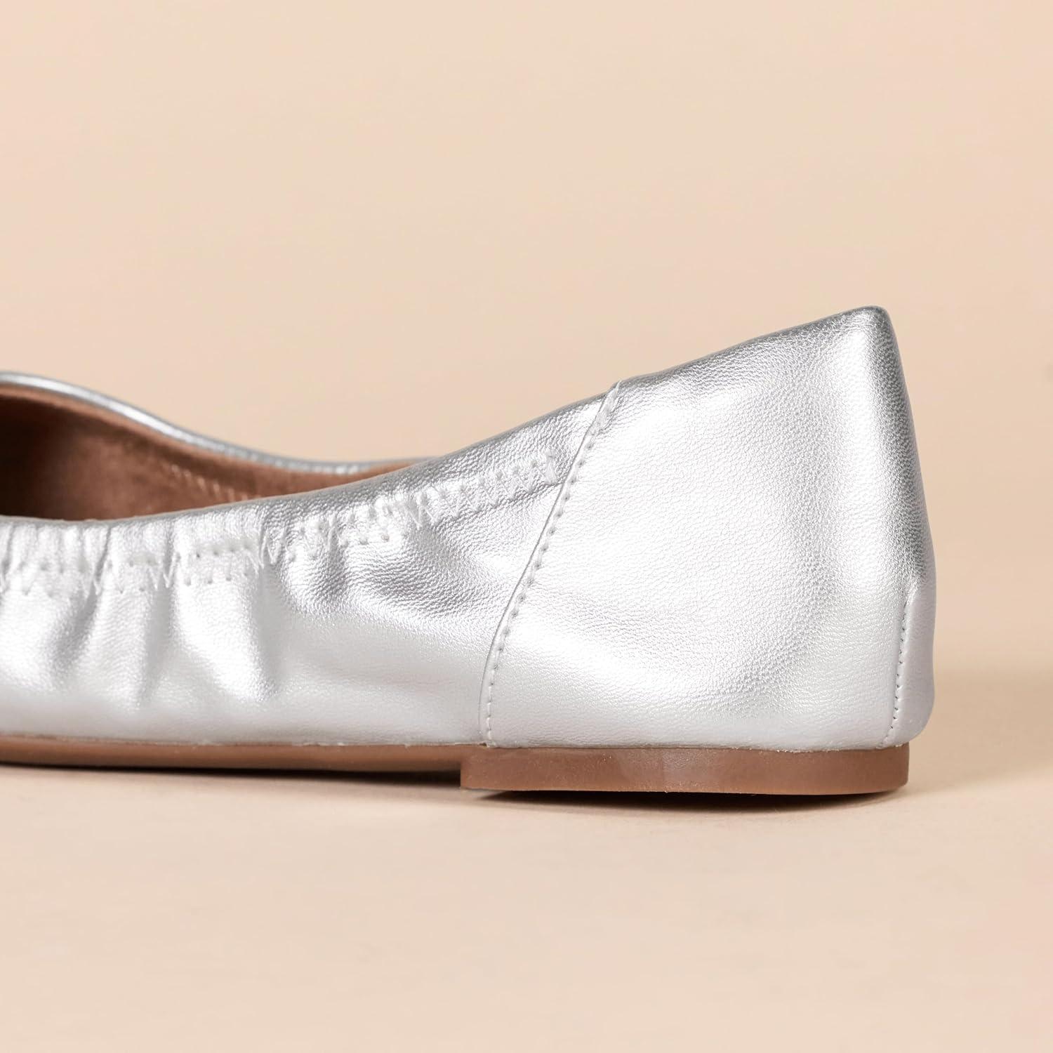 image:imageAmazon Essentials Ballerines Belice FemmeArgent