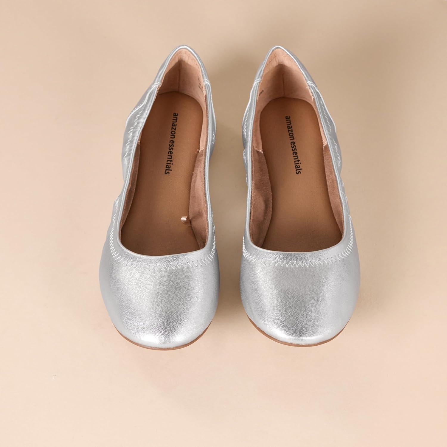 image:imageAmazon Essentials Ballerines Belice FemmeArgent