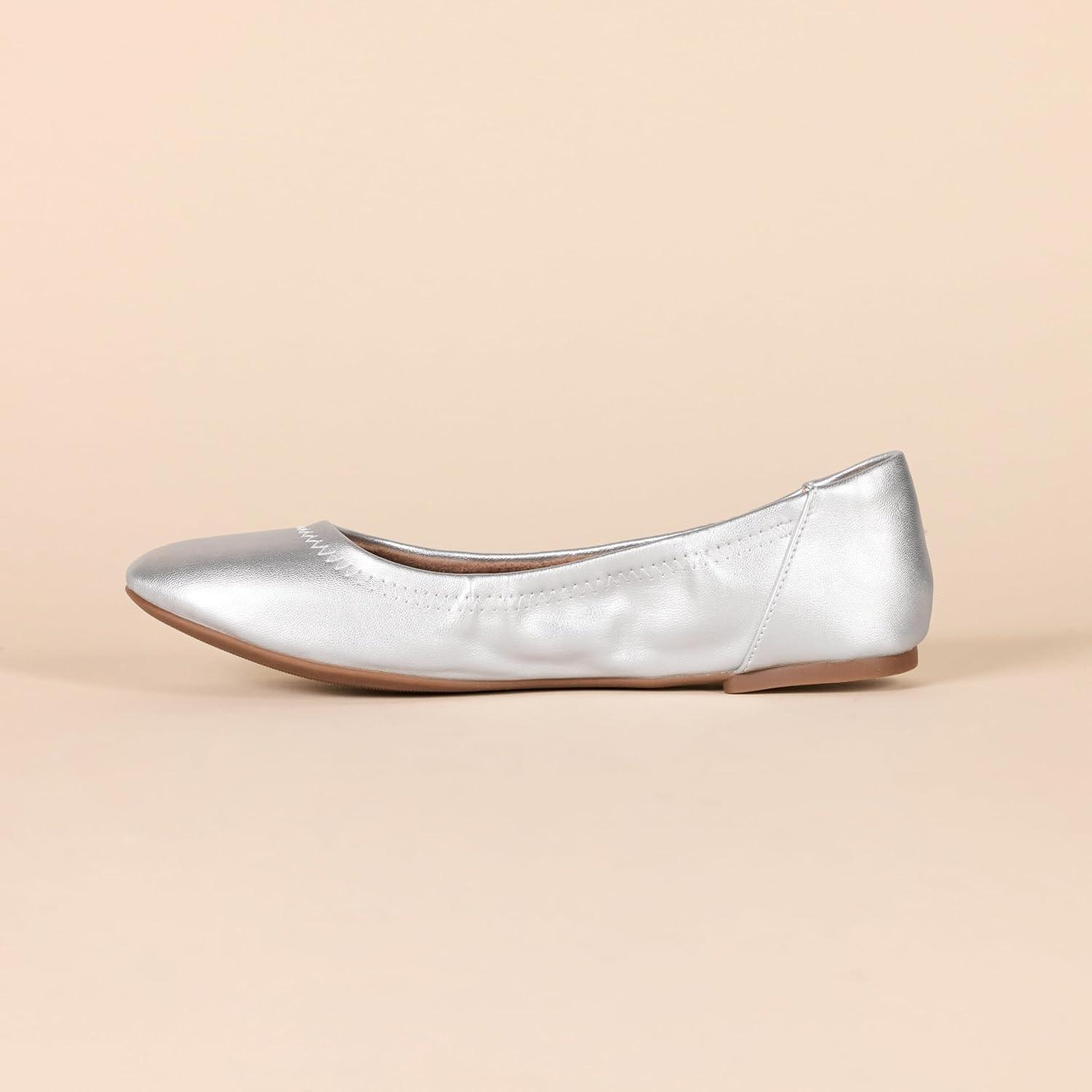 image:imageAmazon Essentials Ballerines Belice FemmeArgent