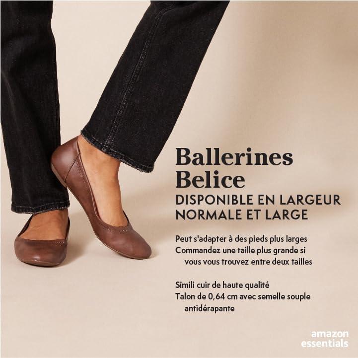 image:imageAmazon Essentials Ballerines Belice FemmeBrun Clair Lopard